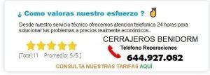 cerrajeros benidorm precios