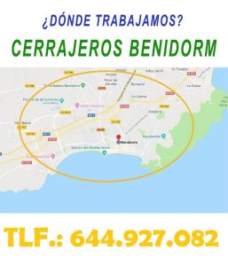 ¿ en que zonas de Benidorm trabajamos ?